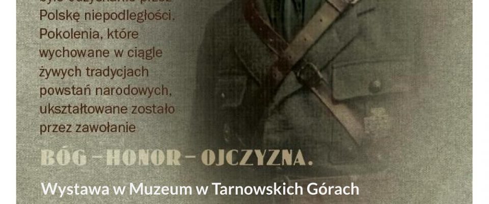 Plakat wystawy "Rotmistrz Witold Pilecki 1901–1948"